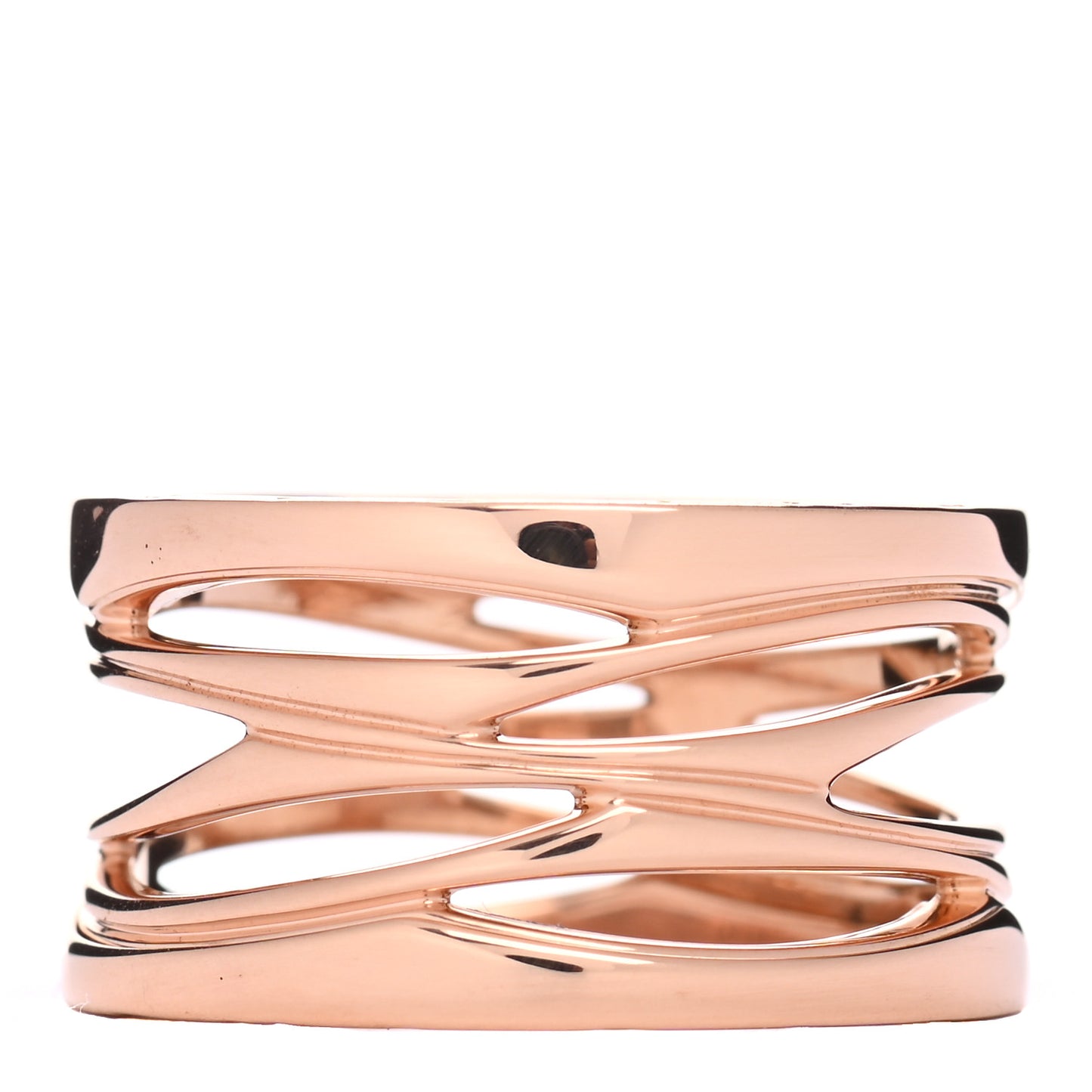 18K Rose Gold B.Zero1 Legend Four-Band Ring 58 8.25