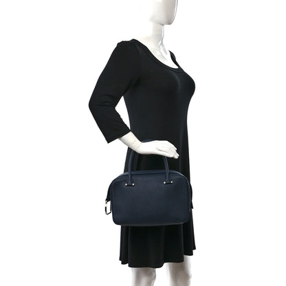 Delvaux Taurillon Soft Cool Box MM Satchel Navy 2 of 9