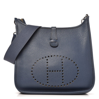 Hermes Buffle Skipper Evelyne GM Bleu Saphir 1 of 14