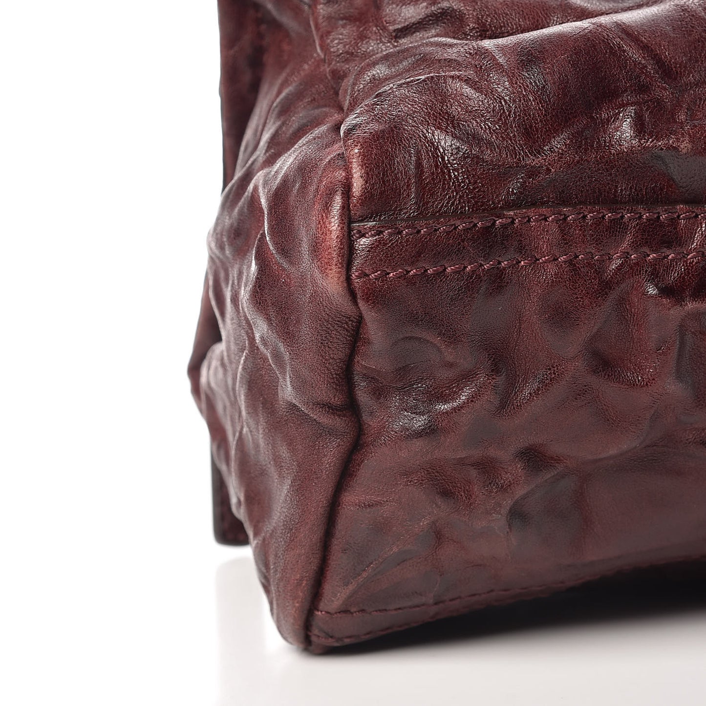 Tumbled Sheepskin Mini Pandora Oxblood