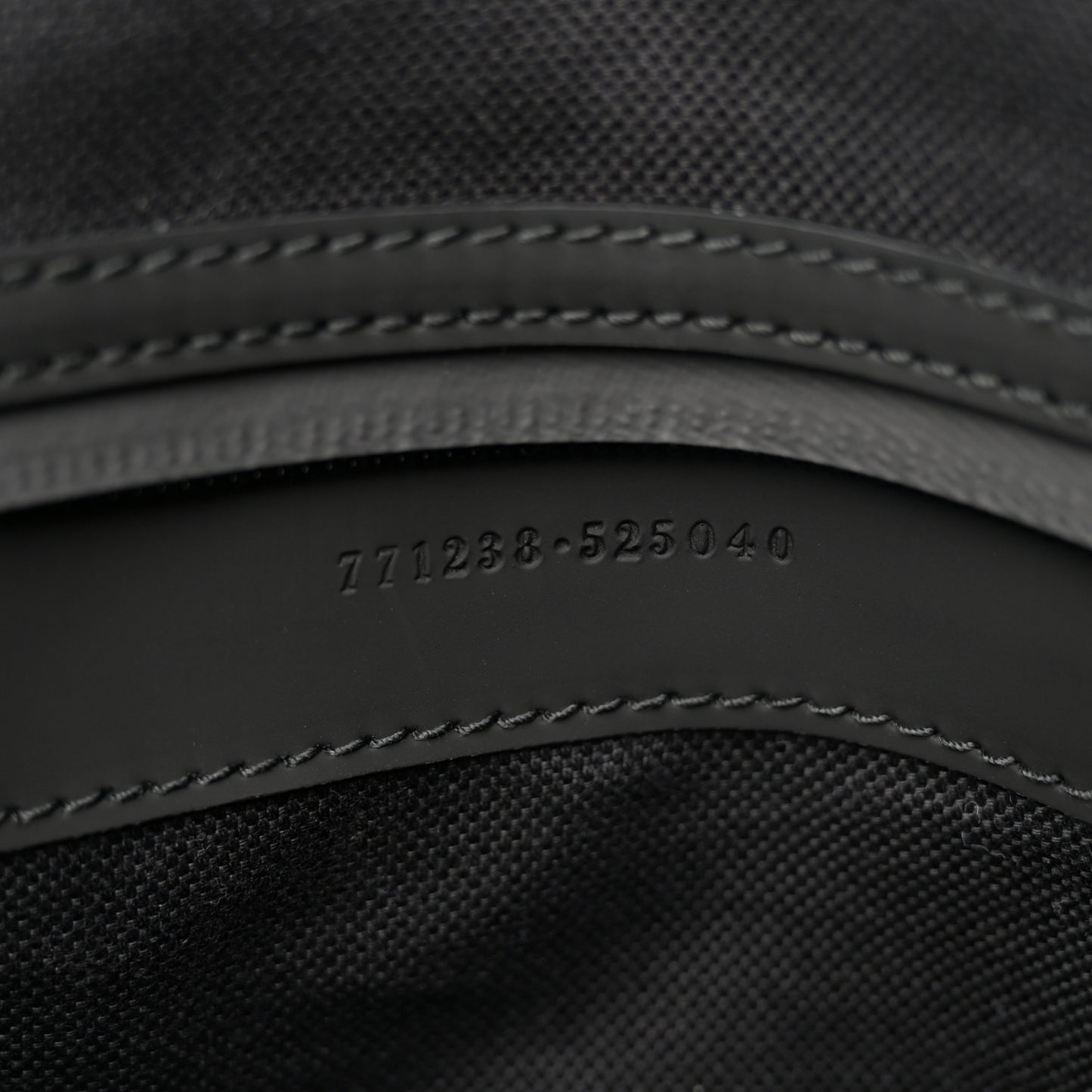 Calfskin Rubber Effect Tall Convertible Tote Black