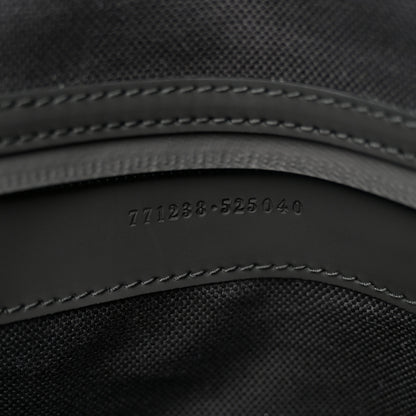 Gucci Calfskin Rubber Effect Tall Convertible Tote Black 7 of 10