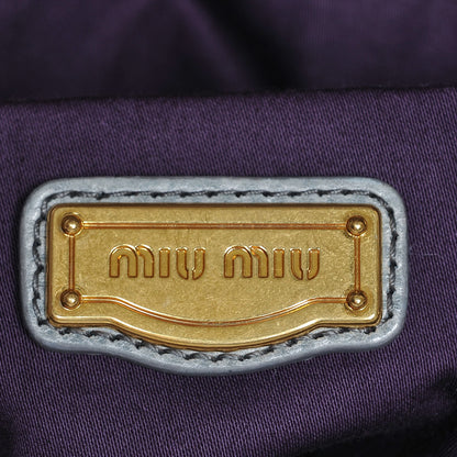 Miu Miu Vitello Lux Medium Bow Bag Nube 6 of 7