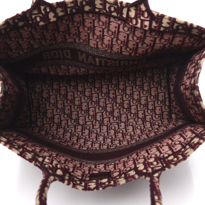 Christian Dior Oblique Large Book Tote Burgundy Multicolor 5 of 9