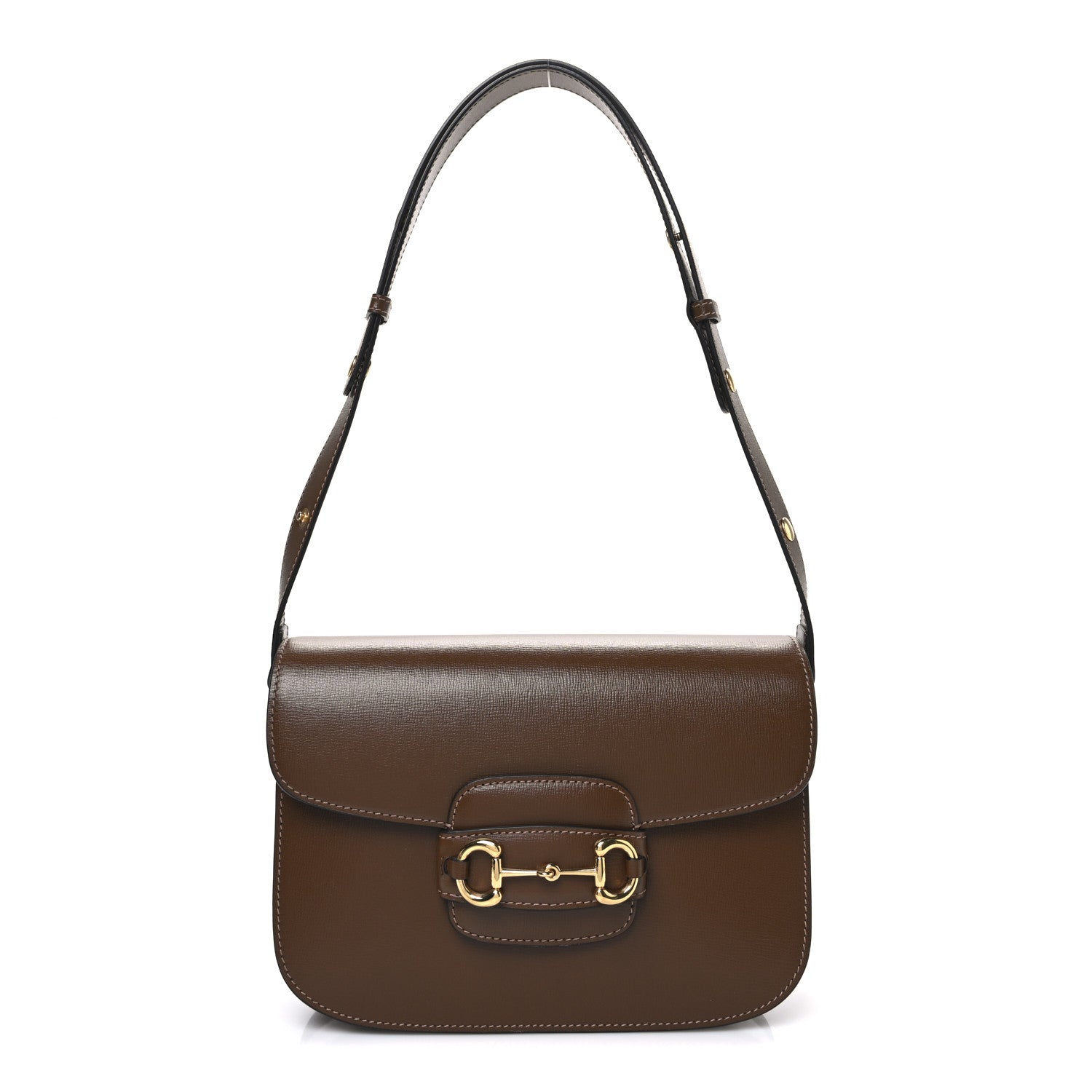 Gucci Azalea Calfskin Horsebit 1955 Shoulder Bag Brown Sugar 1 of 10