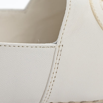Chanel Lambskin CC Espadrilles 36 White Black 12 of 15