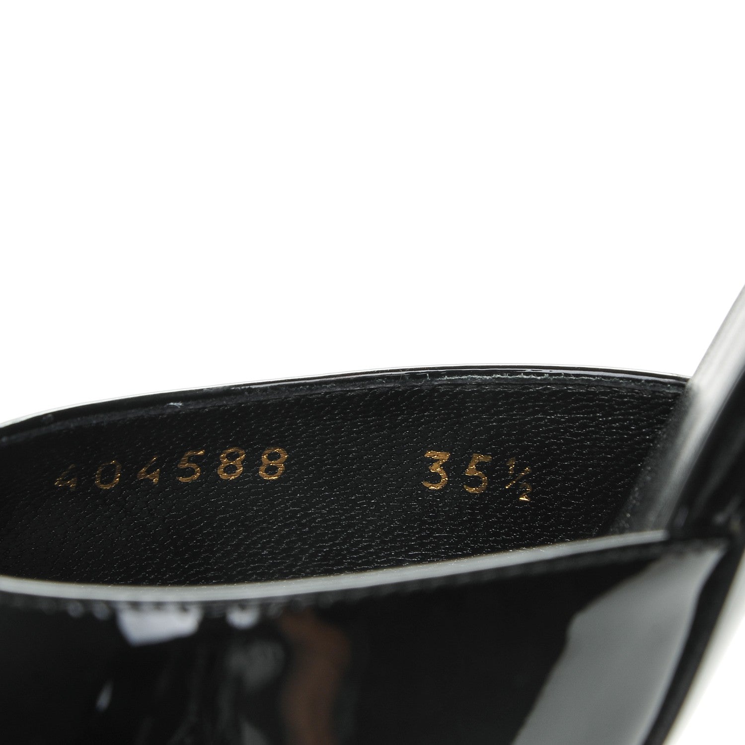 Saint Laurent Patent Calfskin Paris 105 Escarpin Thorn D'orsay Pumps 35.5 Black 8 of 8