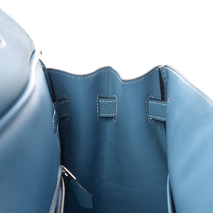 Hermes Togo Birkin 35 Blue Jean 21 of 36