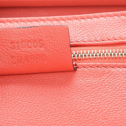 Gucci Lambskin Crystal Beaded Broadway Box Clutch Coral 7 of 11