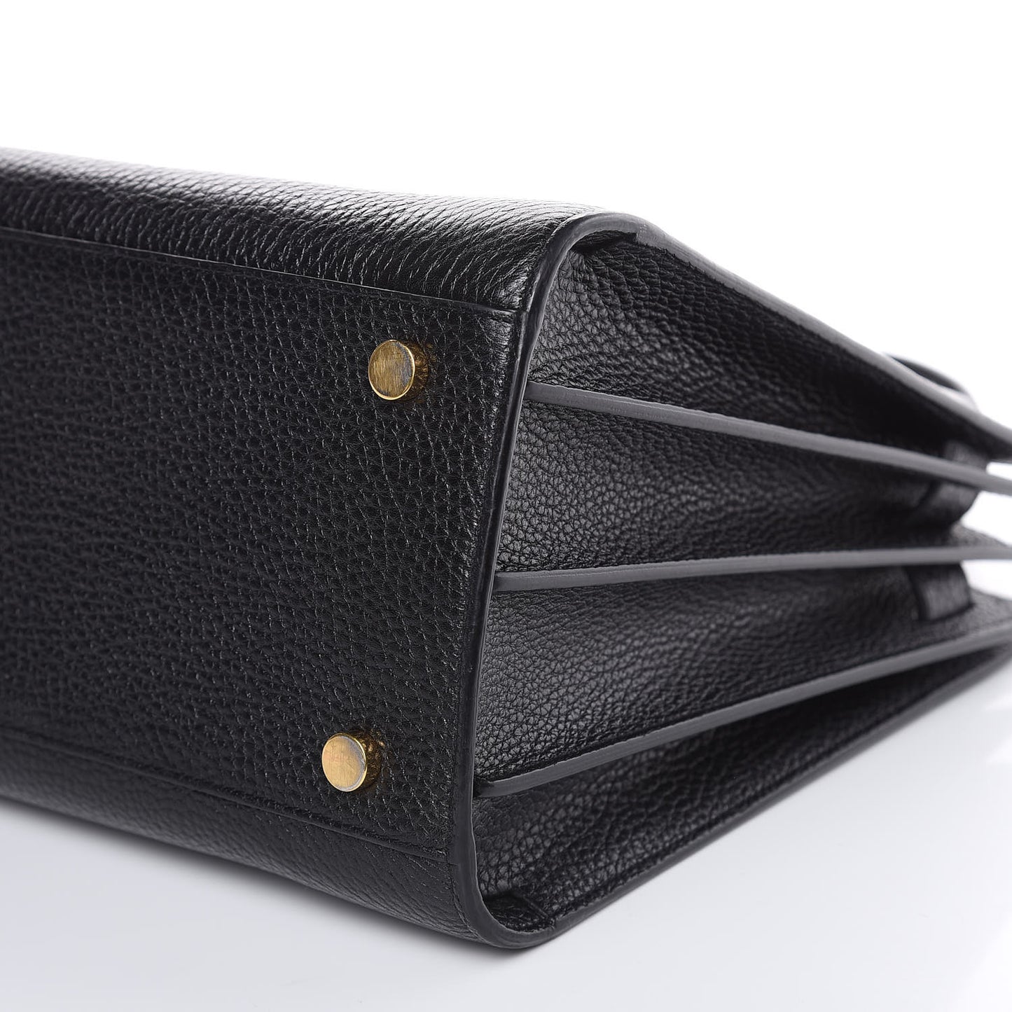 Grained Calfskin Small Sac De Jour Black
