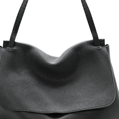 The Row Grained Calfskin Top Handle 14 Bag Black 7 of 14
