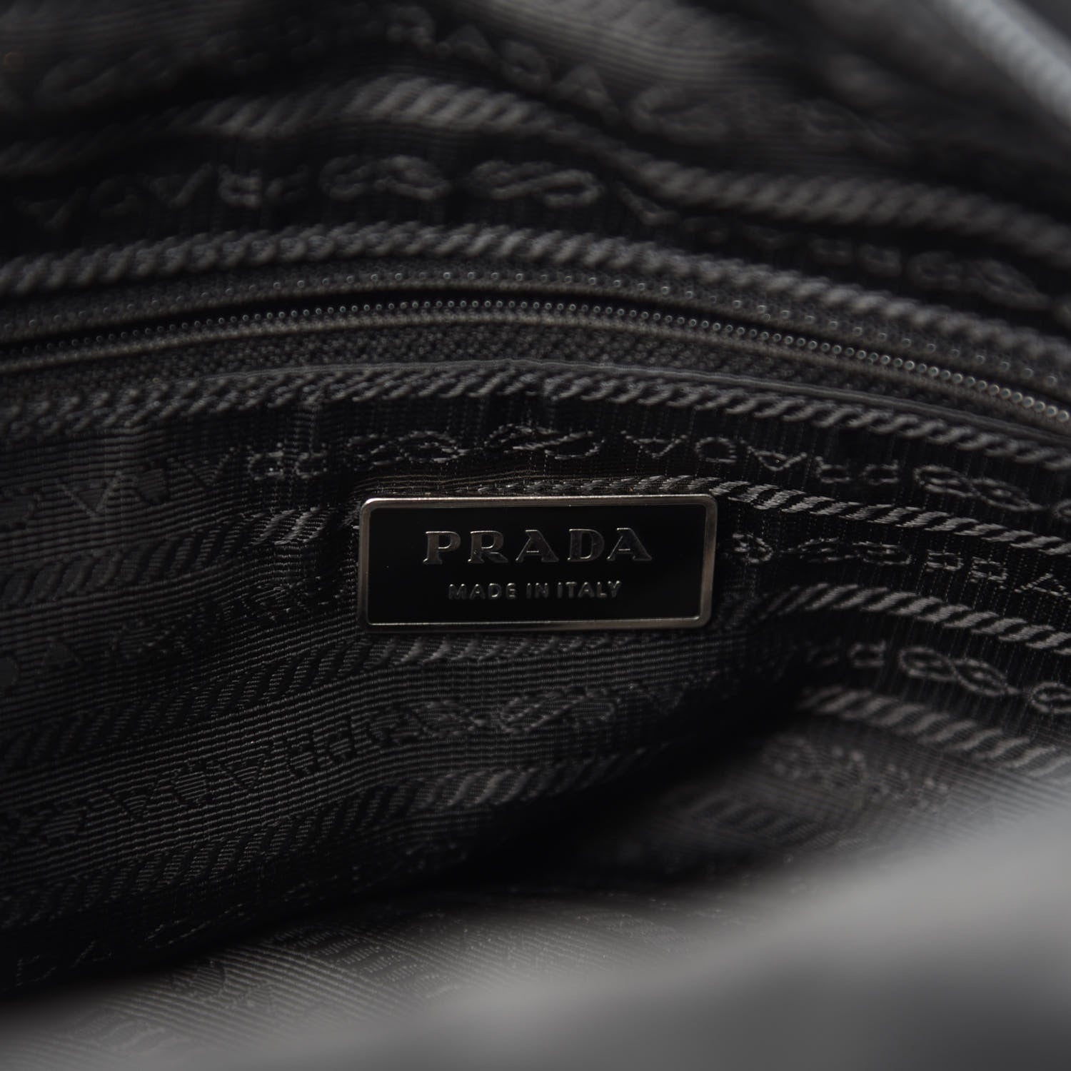 Prada Nylon Vela Messenger Bag Black 9 of 11