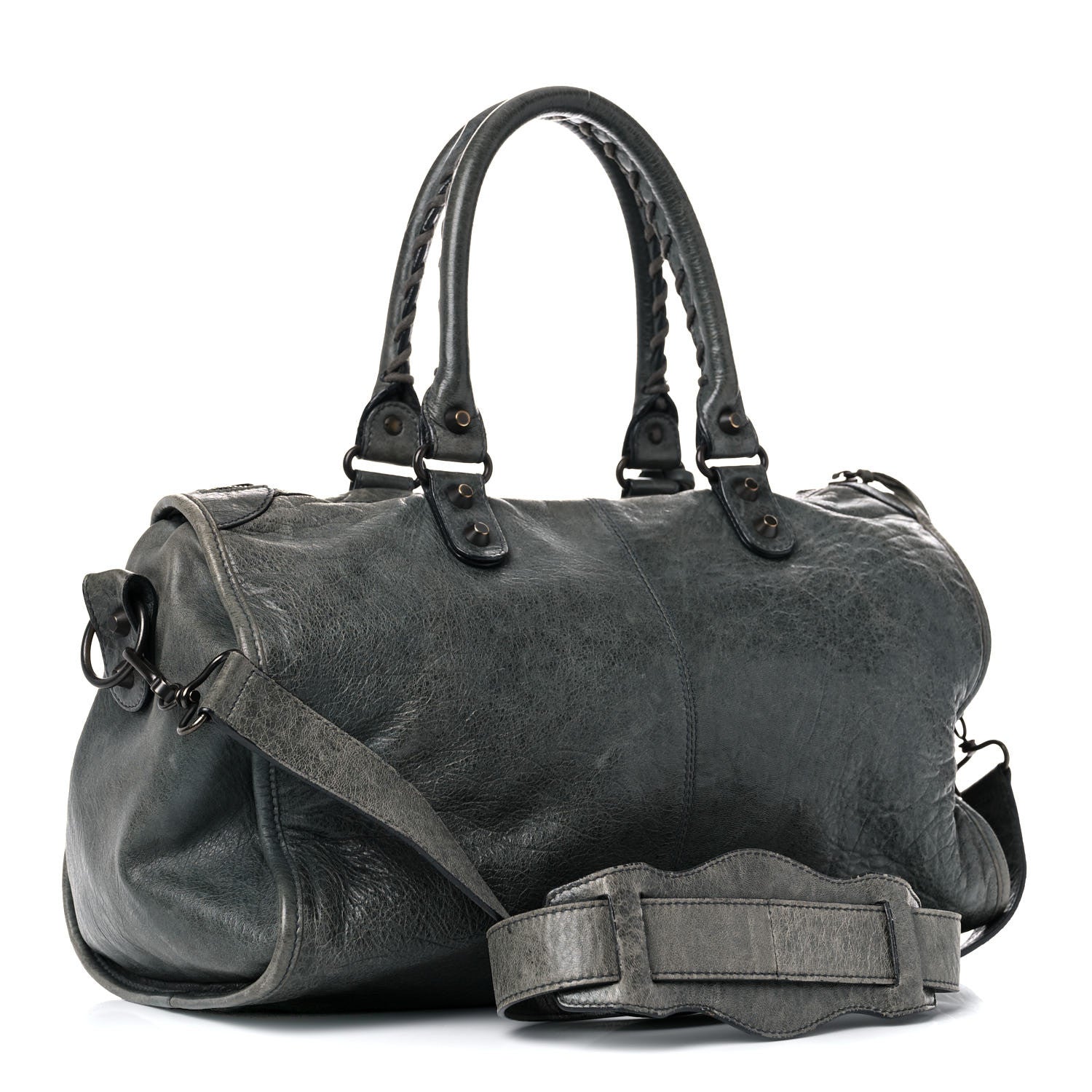 Balenciaga Agneau Classic Hardware Maxi Twiggy Anthracite 3 of 22