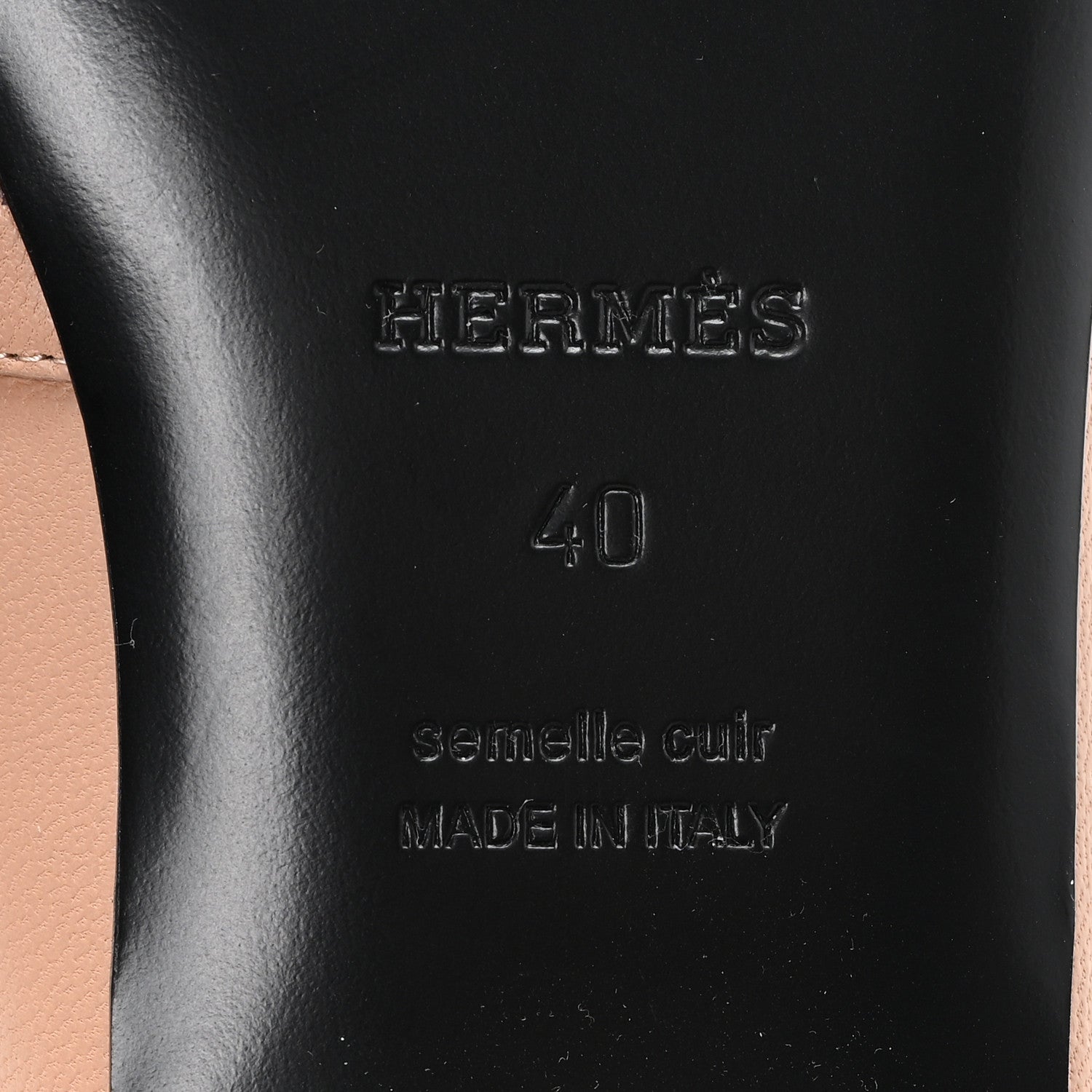 Hermes Goatskin Oz Mules 40 Rose Aube 7 of 9