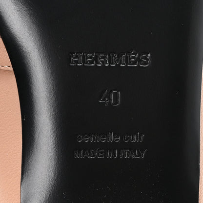 Hermes Goatskin Oz Mules 40 Rose Aube 7 of 9
