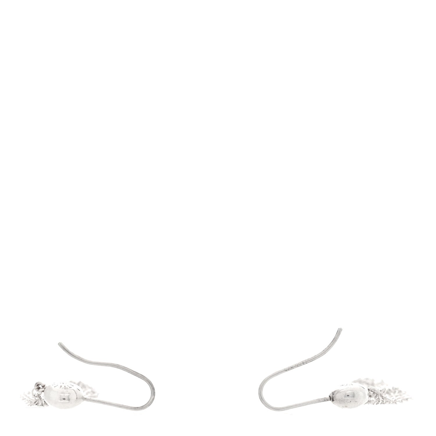 Tiffany Sterling Silver Small Elsa Peretti Mesh Earrings 3 of 6