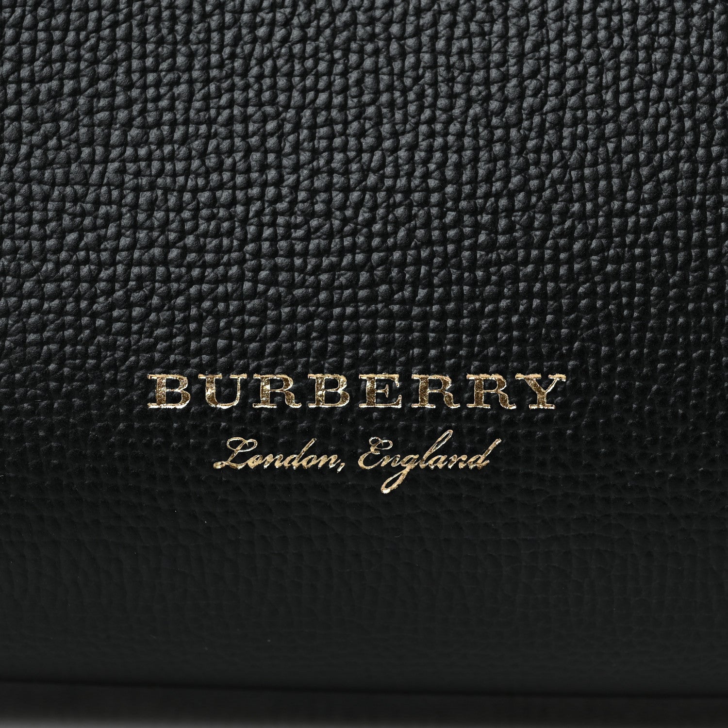 Burberry Grainy Calfskin House Check Small Banner Tote Black 13 of 13