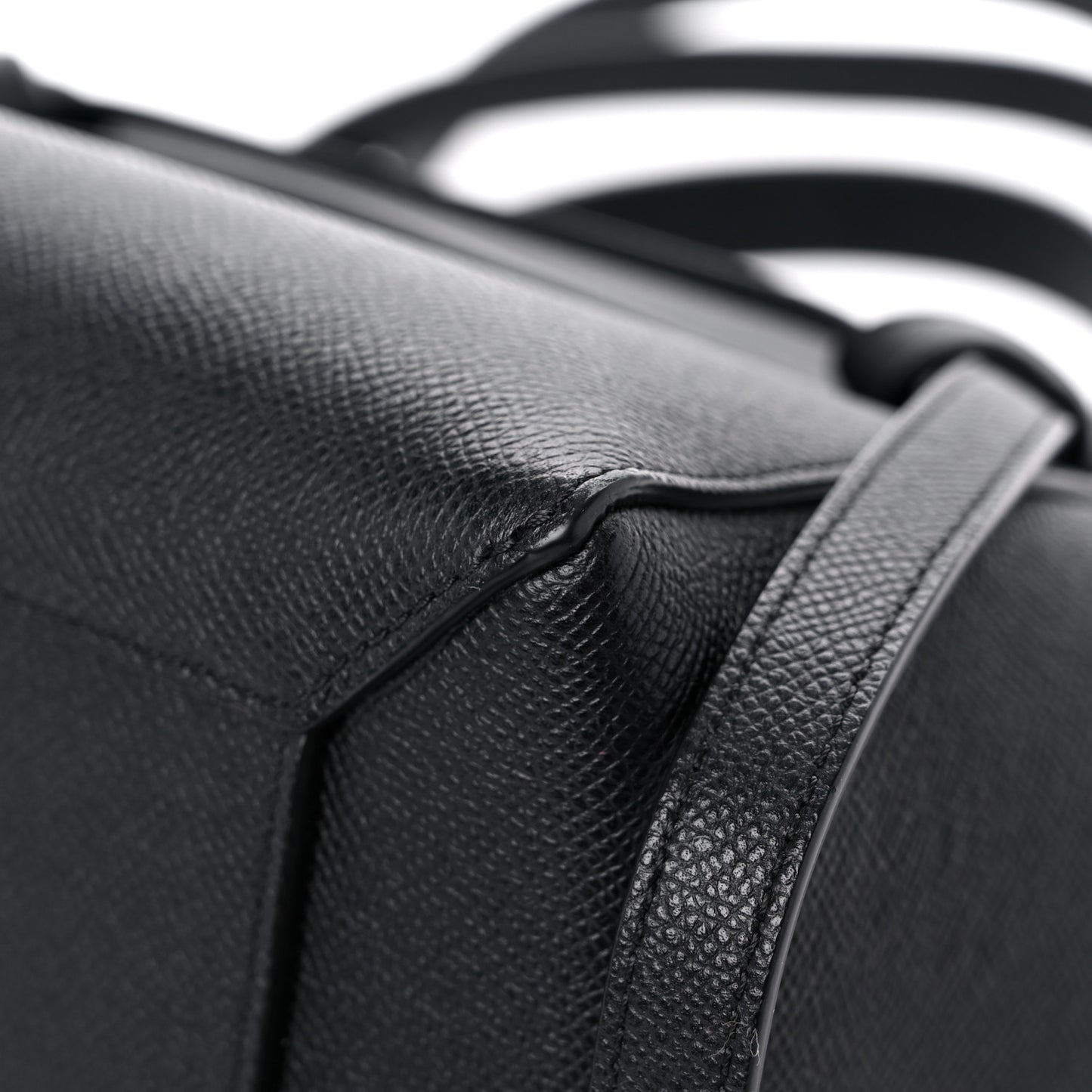 Baby Grained Calfskin Micro Belt Bag Black