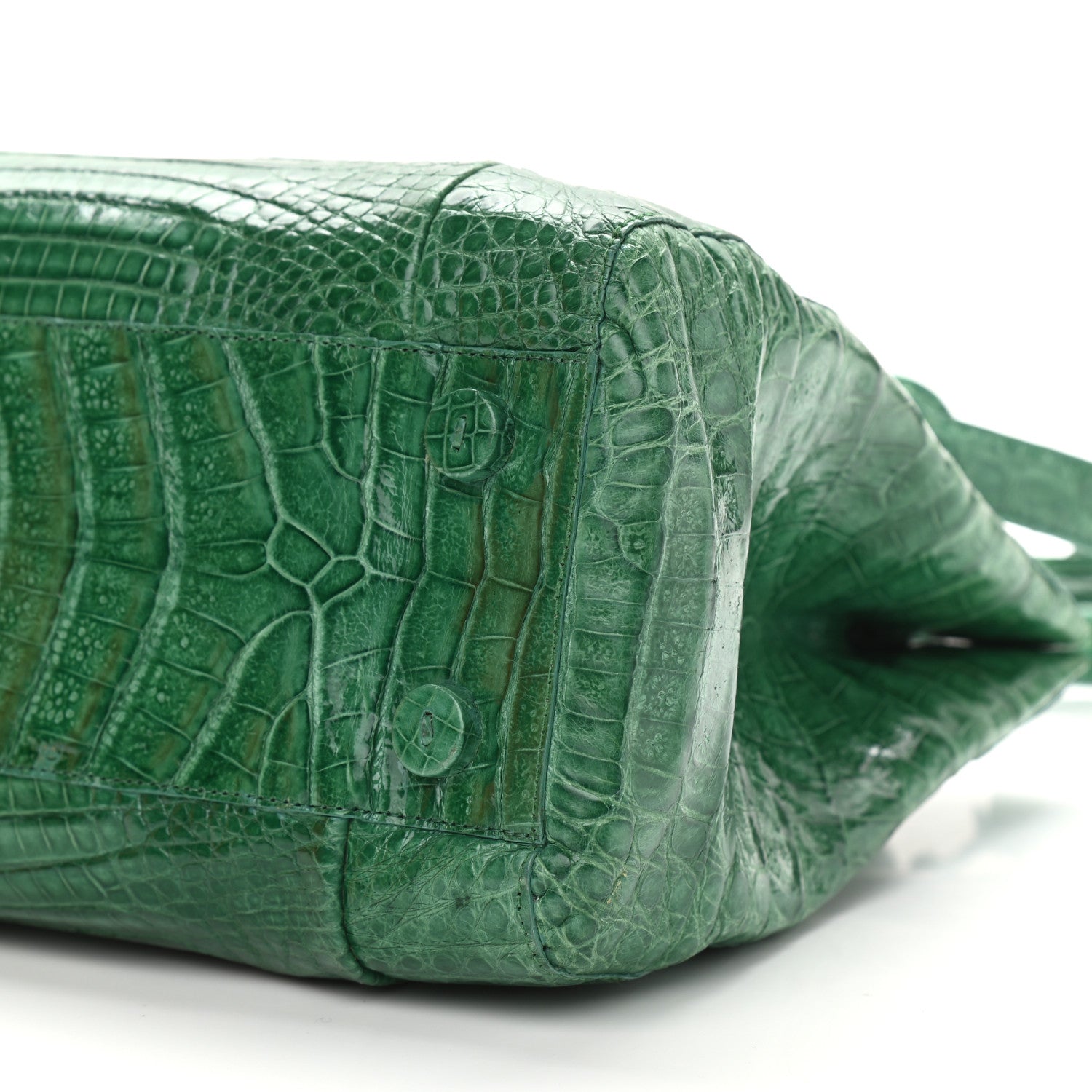 Nancy Gonzalez Crocodile Leaf Tote Green 9 of 13