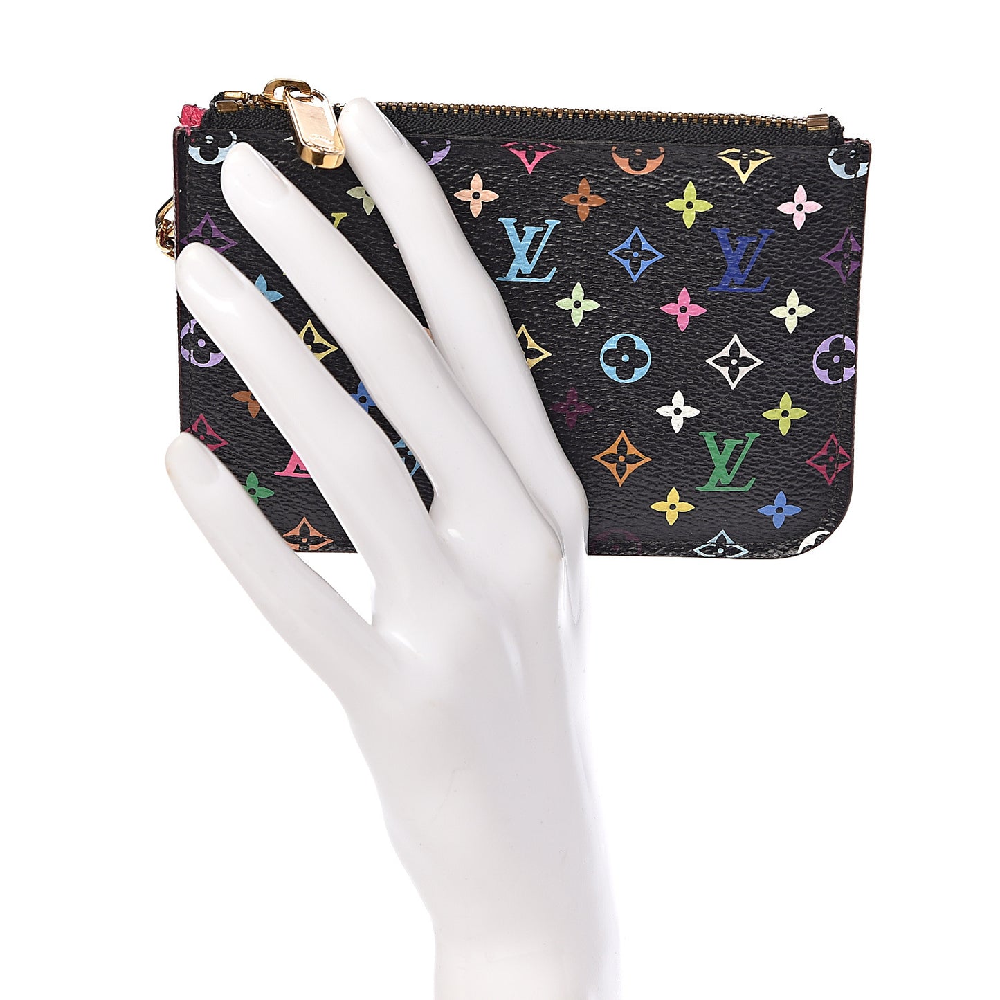 Monogram Multicolor Key Pouch Black Grenade