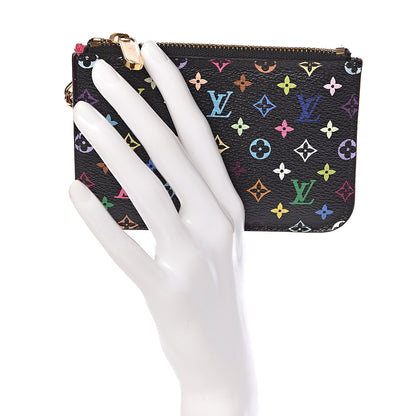 Louis Vuitton Monogram Multicolor Key Pouch Black Grenade 2 of 11
