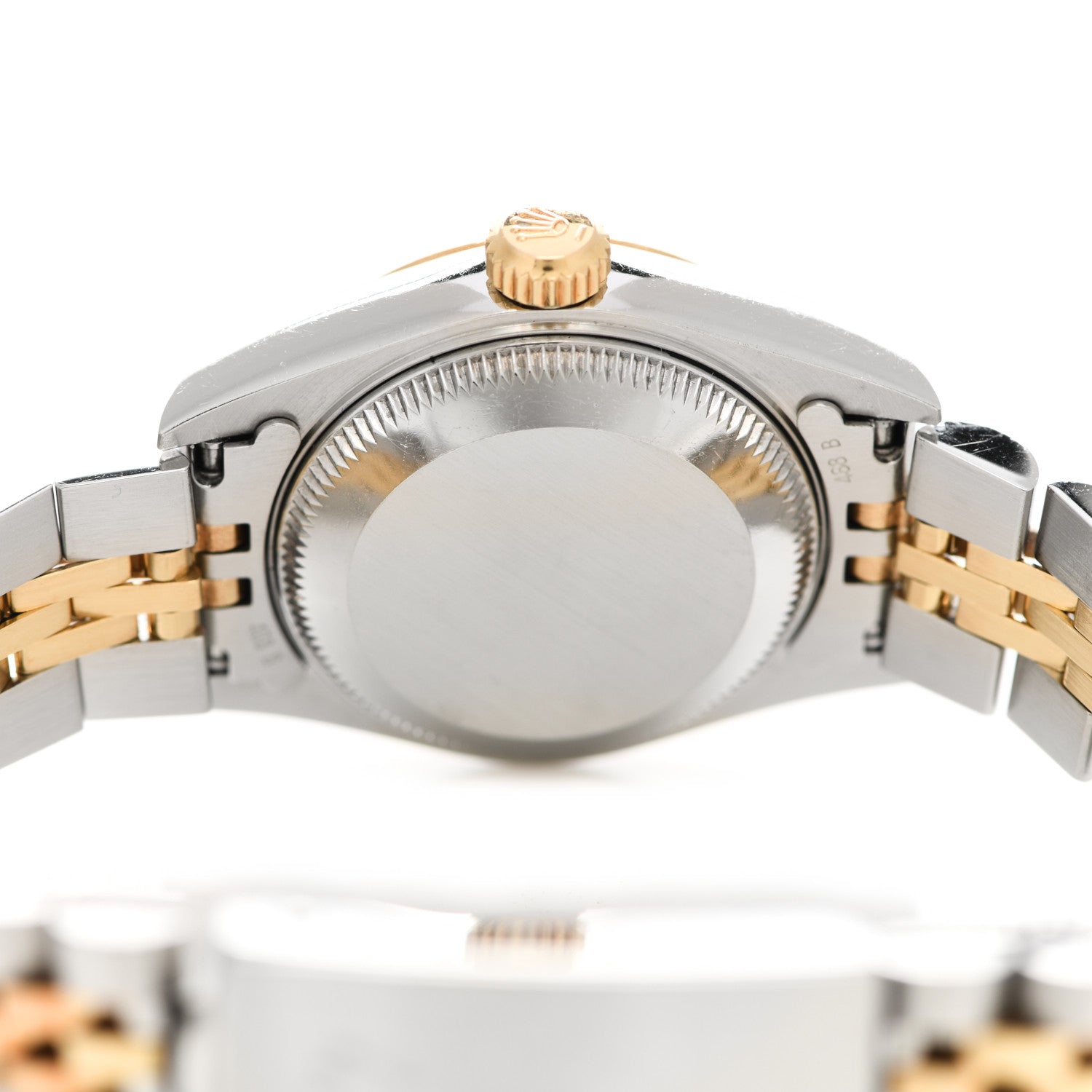 Rolex Stainless Steel 18K Yellow Gold 26mm Oyster Perpetual Datejust Watch Blue 69173 4 of 4
