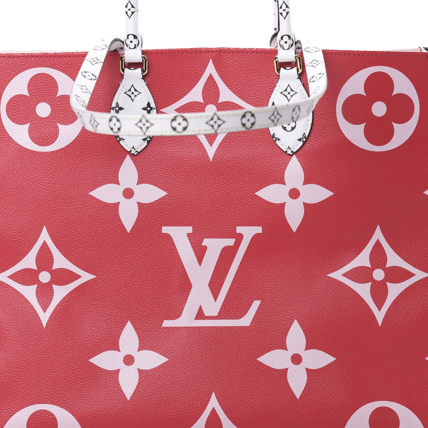 Louis Vuitton Monogram Giant Onthego GM Rouge Rose 8 of 11