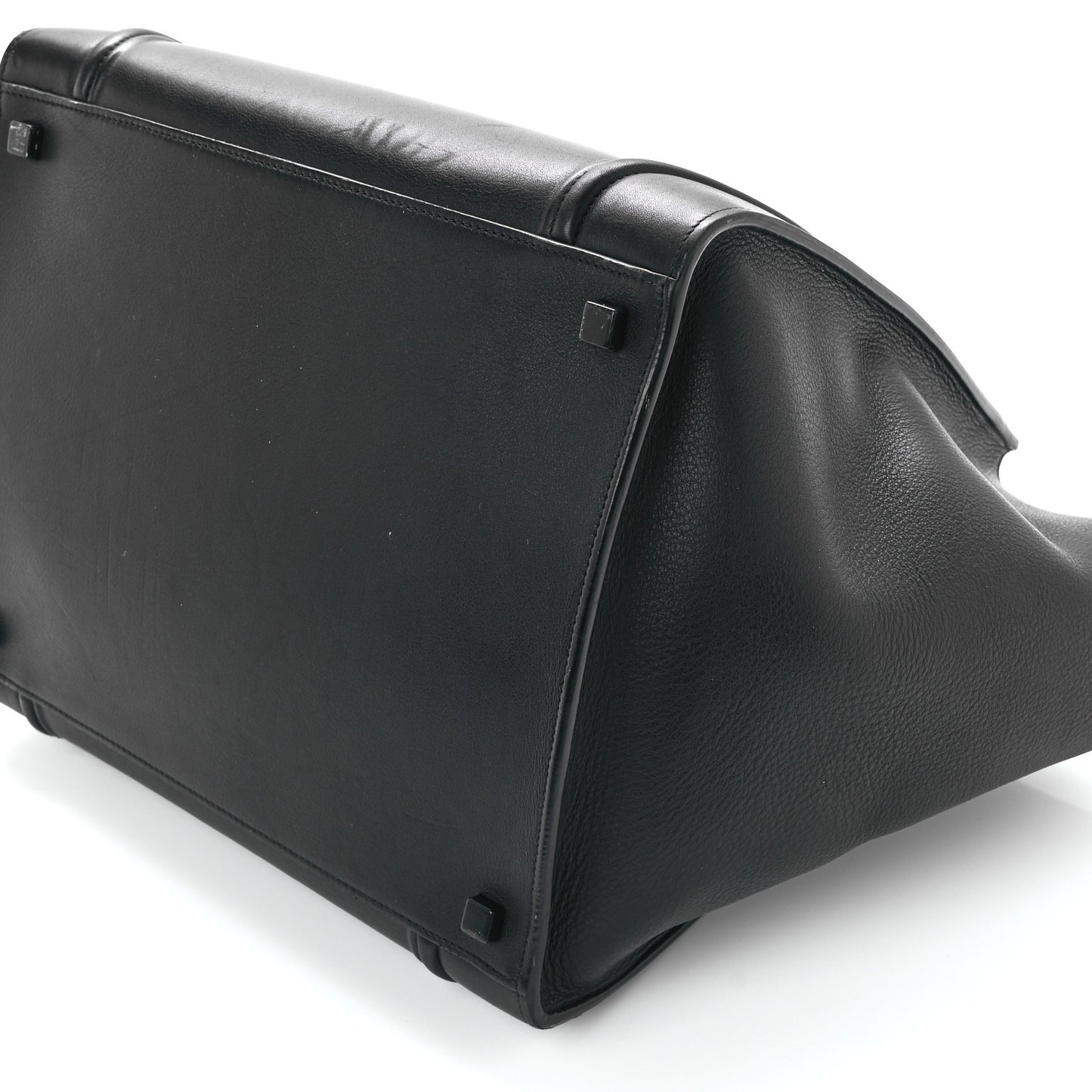 Grained Calfskin Medium Phantom Luggage Black