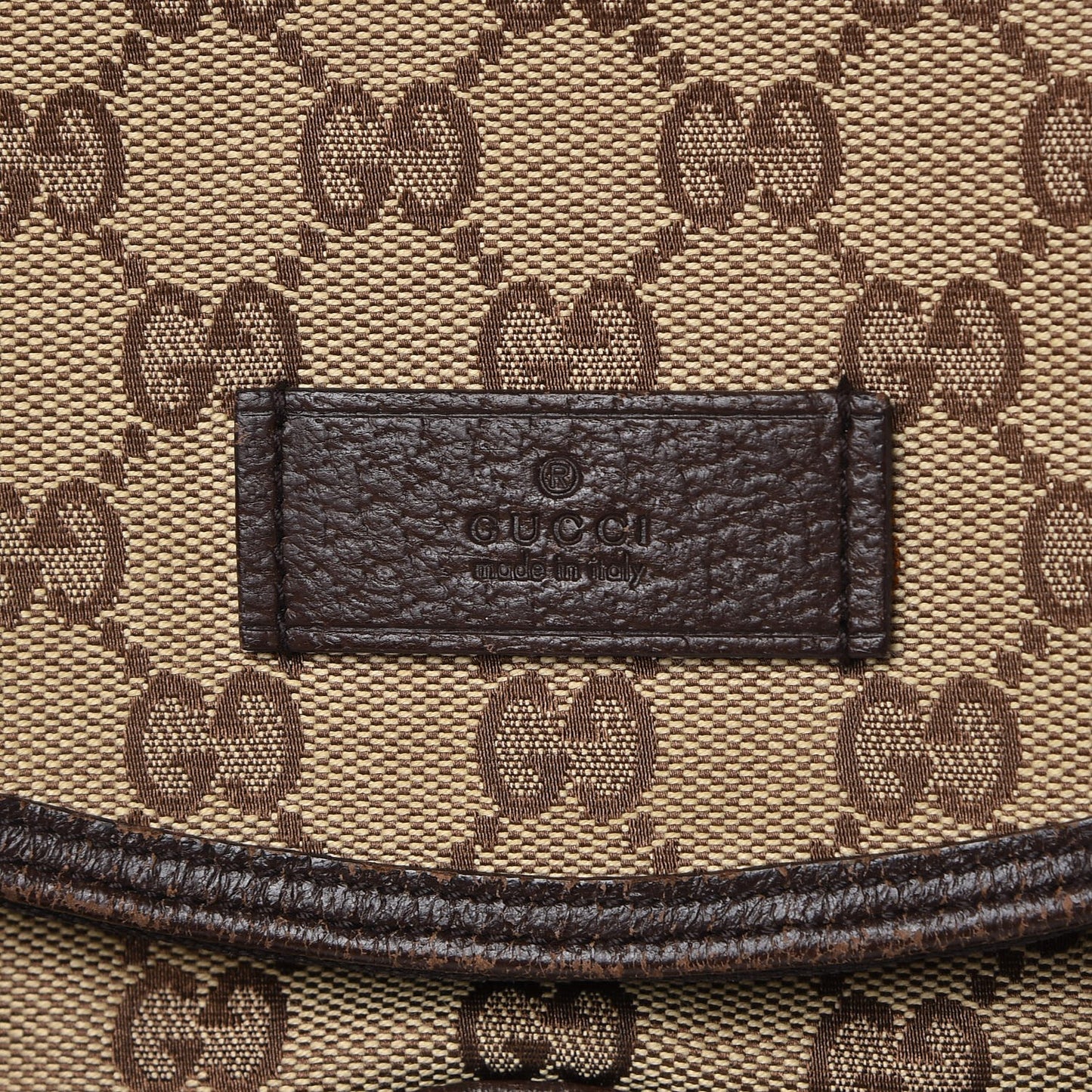 Monogram Natural Pigskin Large Diaper Bag Beige Ebony Cocoa Dark Chocolate