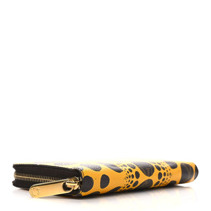 Louis Vuitton Monogram Kusama Pumpkin Dots Zippy Wallet Yellow 4 of 6