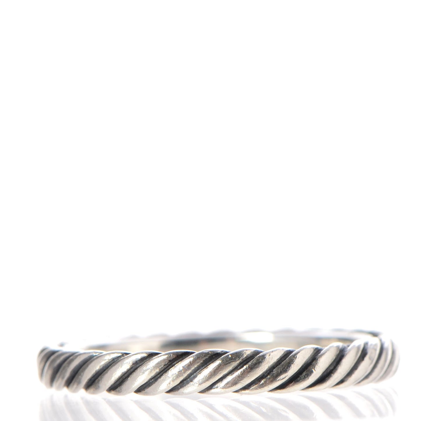 Sterling Silver Cable Classics Band Ring 54 7