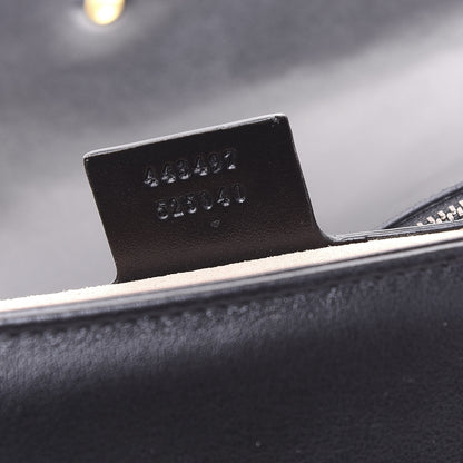 Gucci Calfskin Matelasse Small GG Marmont Shoulder Bag Black 7 of 10