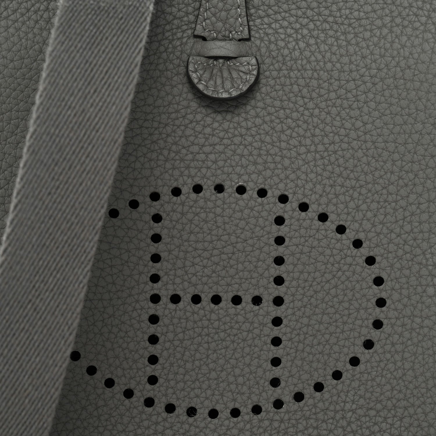 Hermes Taurillon Clemence Evelyne TPM Gris Meyer 8 of 10