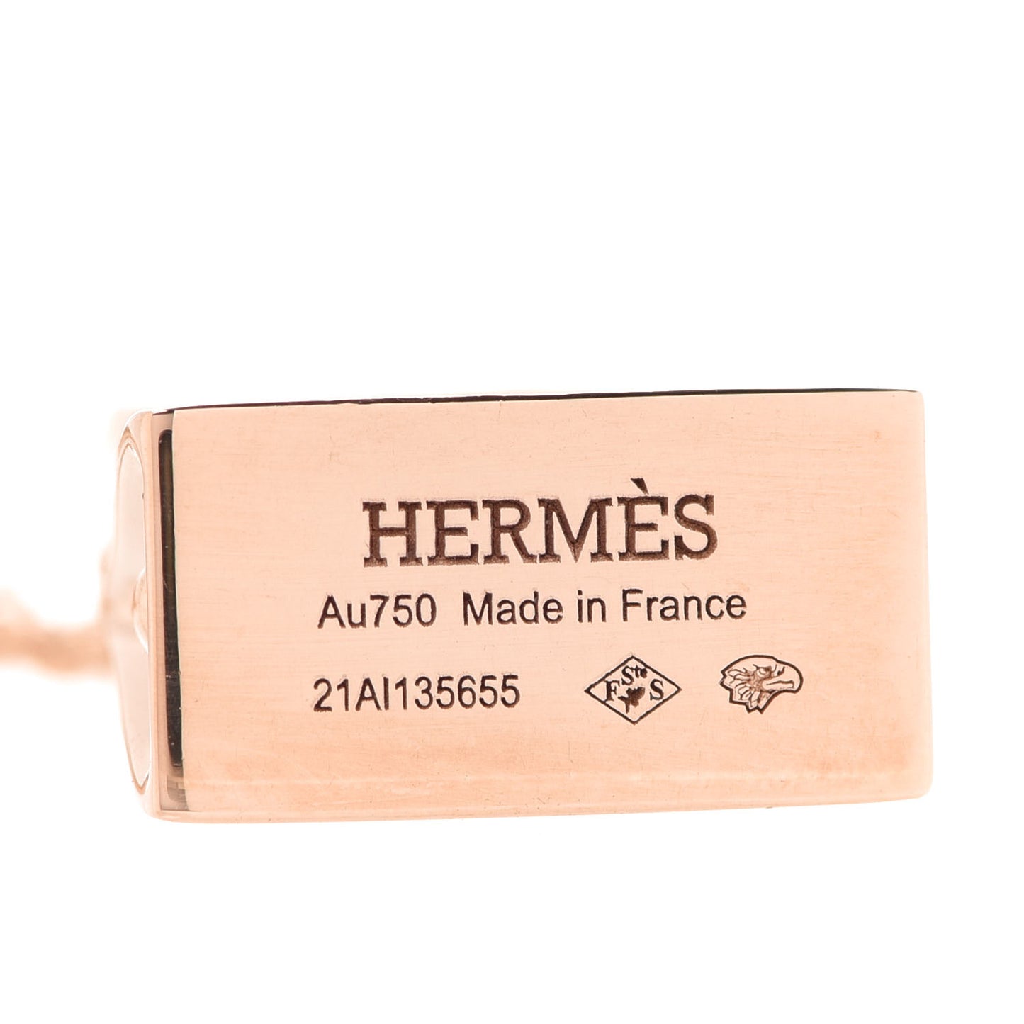 18K Rose Gold Diamond Birkin Amulettes Pendant Necklace