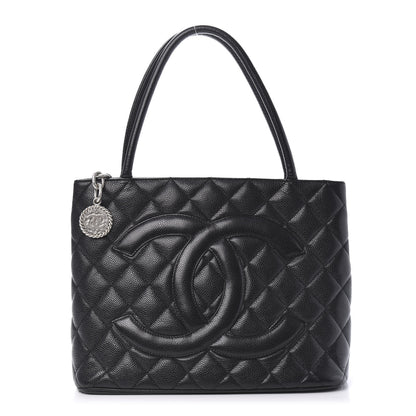 Chanel Caviar Quilted Medallion Tote Black 1 of 11