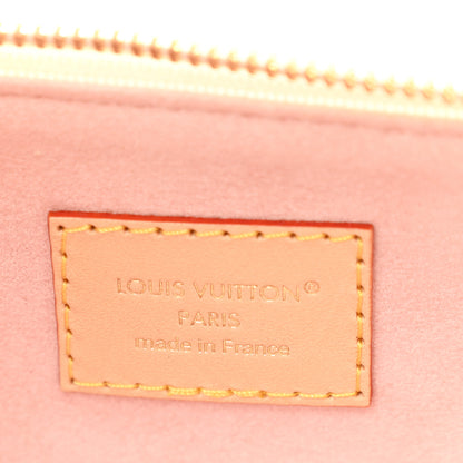 Louis Vuitton Damier Azur Slouchy PM Rose Ballerine 6 of 9