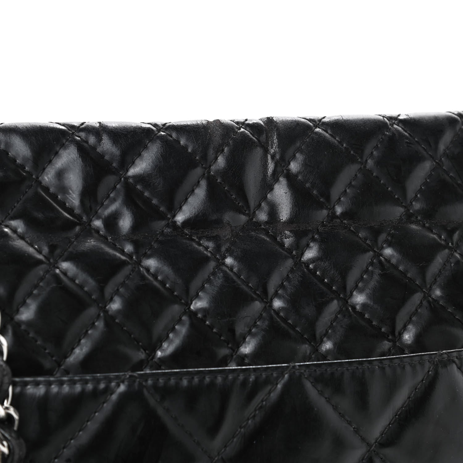 Chanel Vinyl Quilted In the Business Flap Bag Black 6 of 11