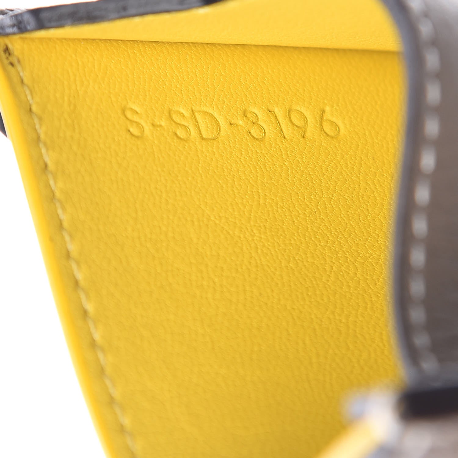 Celine Drummed Calfskin Bi-Color Card Holder Souris 8 of 10