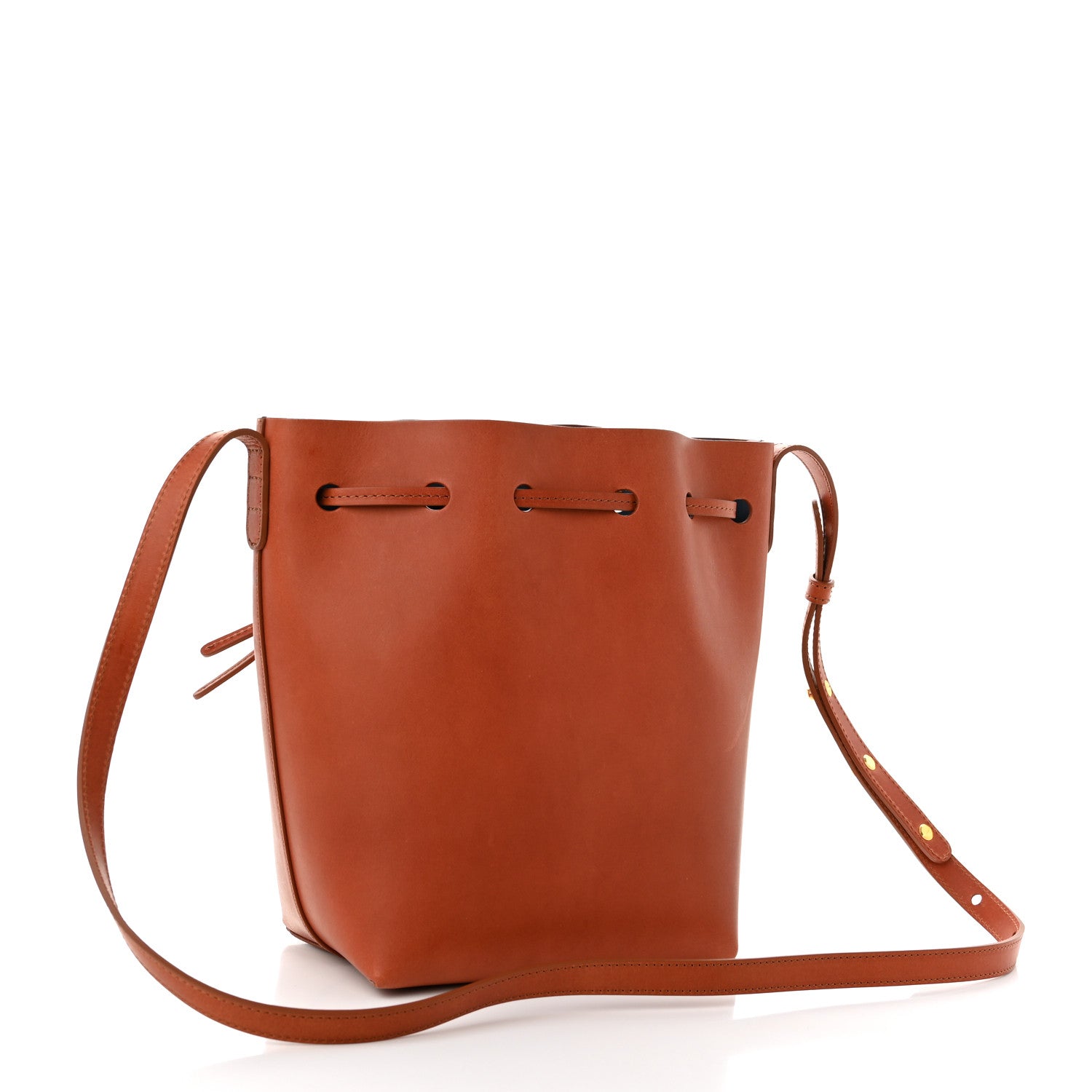 Mansur Gavriel Vegetable Tanned Calfskin Mini Bucket Bag Brandy 2 of 9