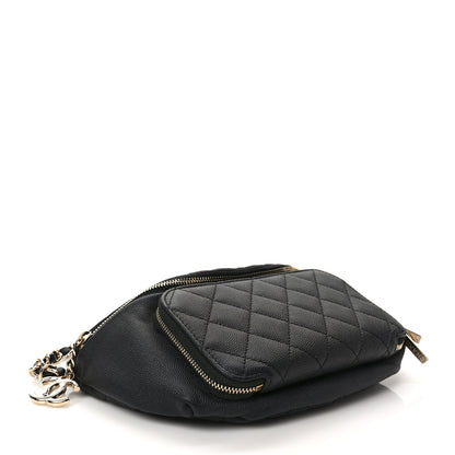 Chanel Caviar Quilted Business Affinity Waist Belt Bag Black 4 of 10