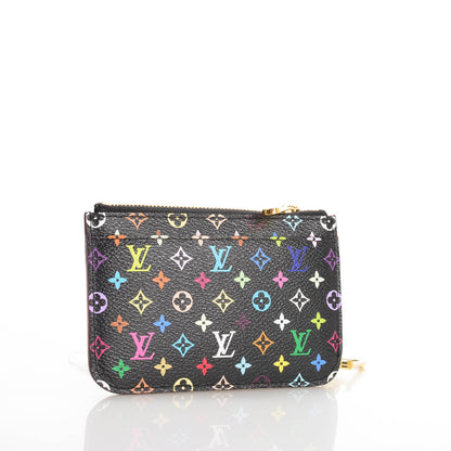 Louis Vuitton Monogram Multicolor Key Pouch Black Grenade 3 of 7