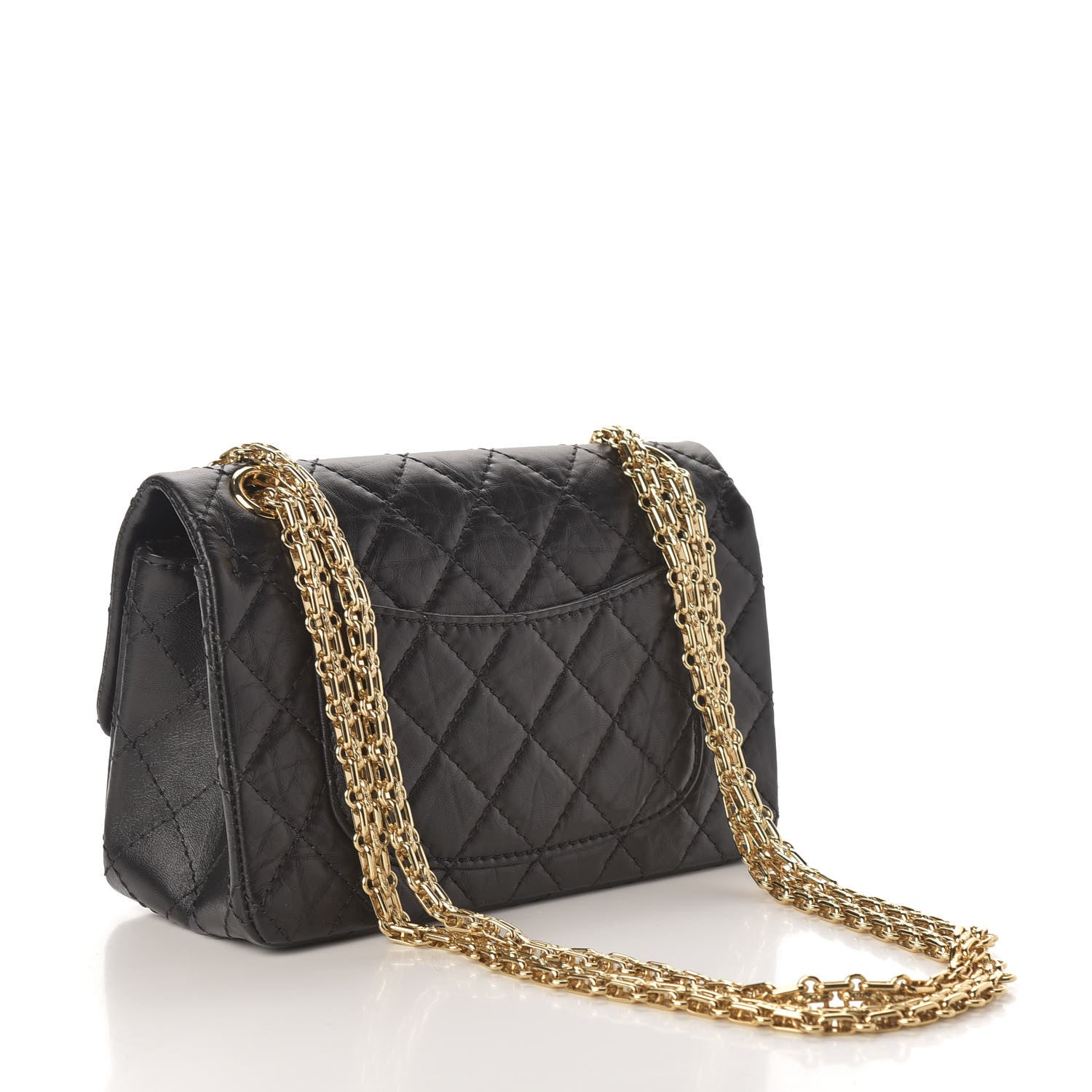 Chanel Aged Calfskin Quilted 2.55 Reissue Mini Flap Black 3 of 11