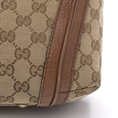 Gucci Monogram Cellarius Calfskin Medium Bella Hobo Beige Ebony Cuir 12 of 15