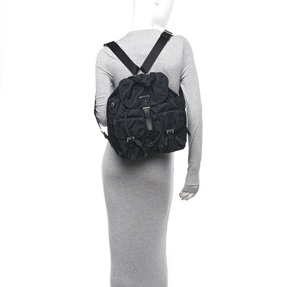 Prada Re-Nylon Saffiano Medium Backpack Black 2 of 12