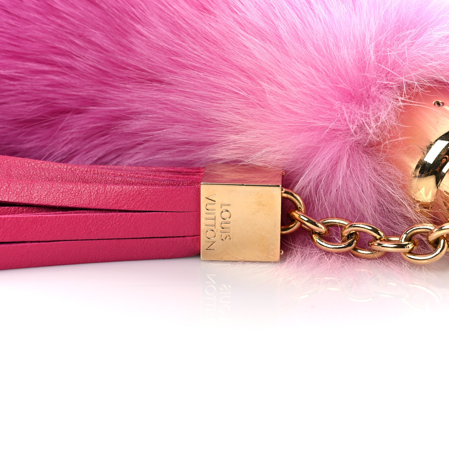 Fox Fur Foxy Bag Charm Rose