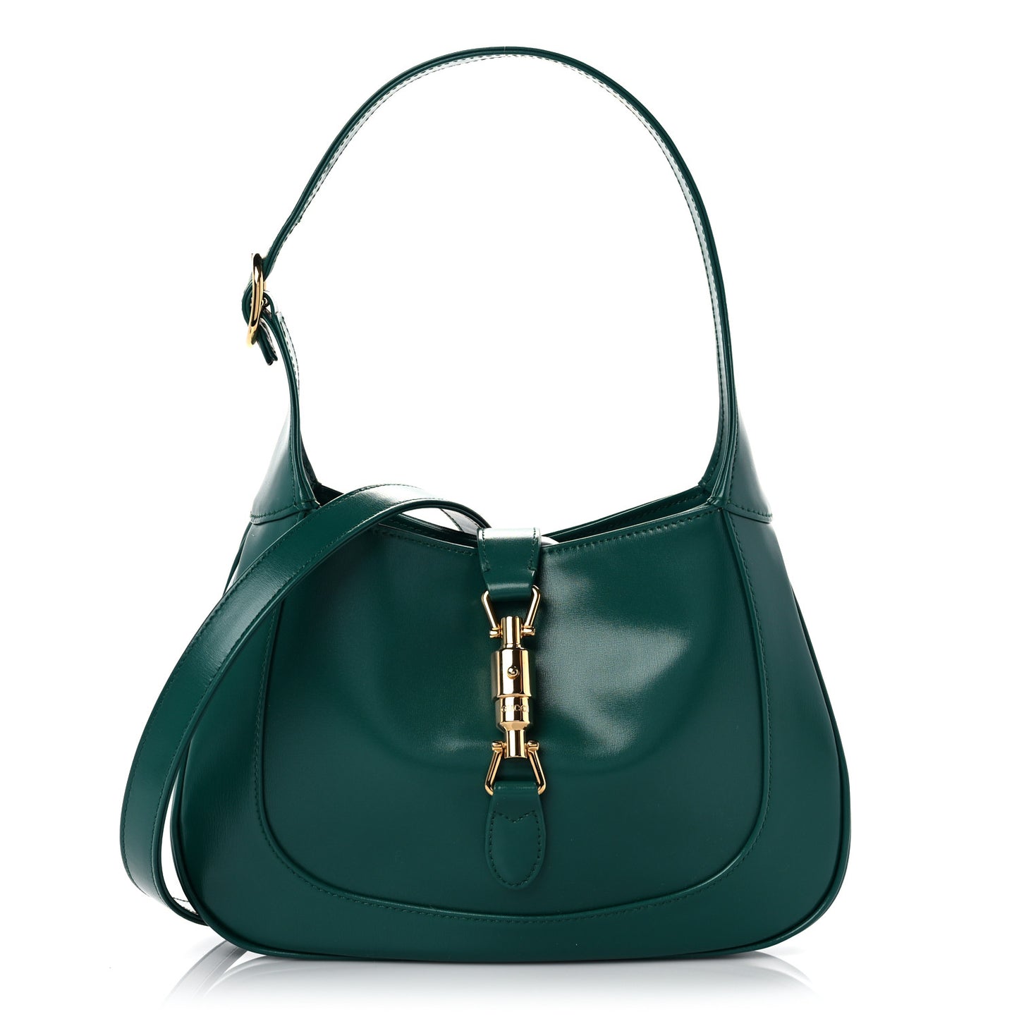 Boarded Dyana Lux Calfskin Small Jackie 1961 Hobo Emerald