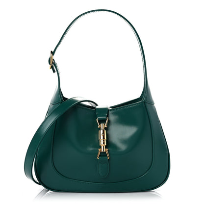 Gucci Boarded Dyana Lux Calfskin Small Jackie 1961 Hobo Emerald 1 of 10
