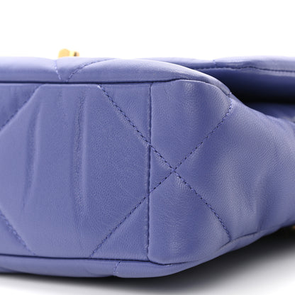 Chanel Goatskin Quilted Medium Chanel 19 Flap Purple 10 of 10