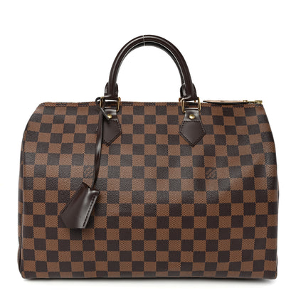 Louis Vuitton Damier Ebene Speedy 35 1 of 10