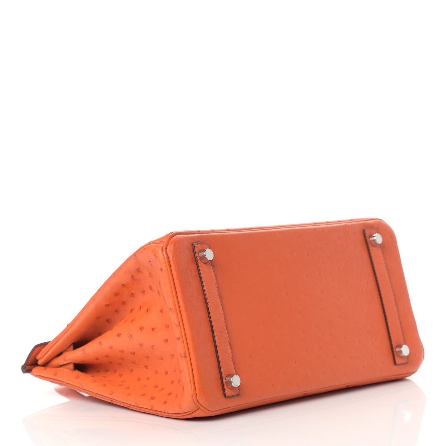 Ostrich Birkin 30 Tangerine